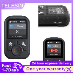TELESIN T13 Waterproof Bluetooth Remote Control For GoPro Hero13 12 11 10 9 8 Max With Wrist Strap For Action Camera Accessories