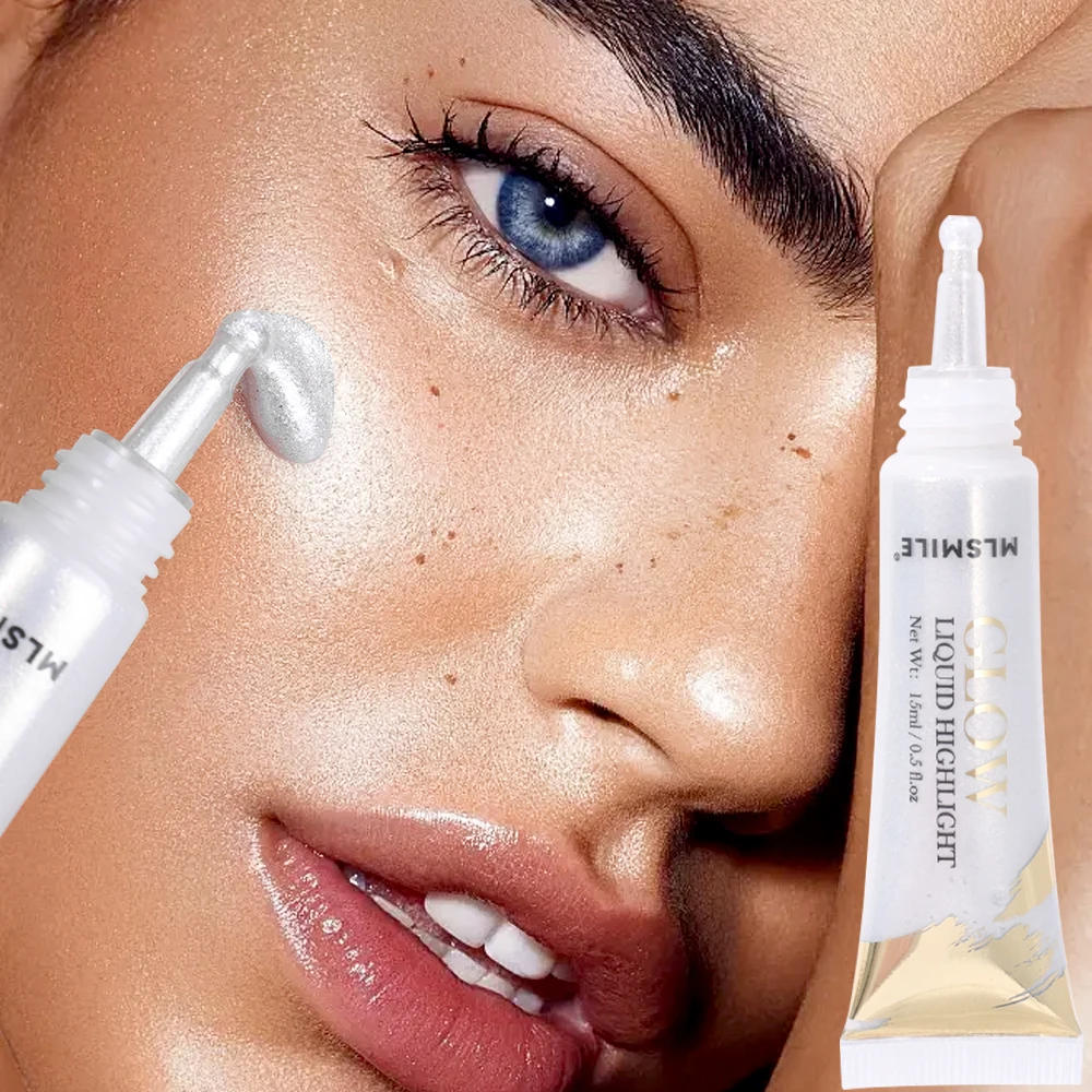Description Picture 3 of itemLiquid Highlighter Face Contouring Pearlescent Makeup Brightening Bronzer Glow Body Face Contour Shimmer Illuminator Cosmetics