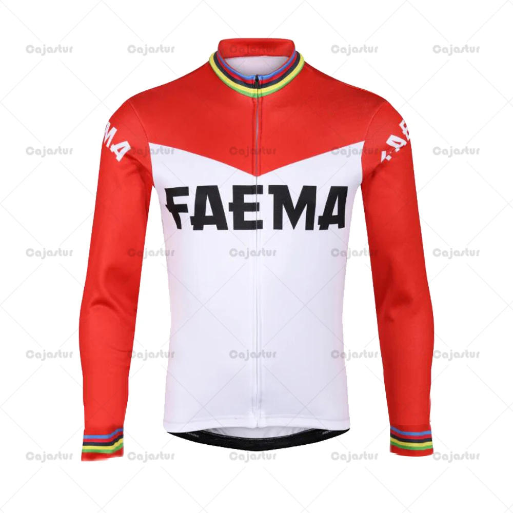 Description Picture 4 of itemRetro Men Cycling Jersey Long Sleeve Winter Fleece & Thin Mercier Bicycle Clother Retro Bike Clothing Maillot Ciclismo