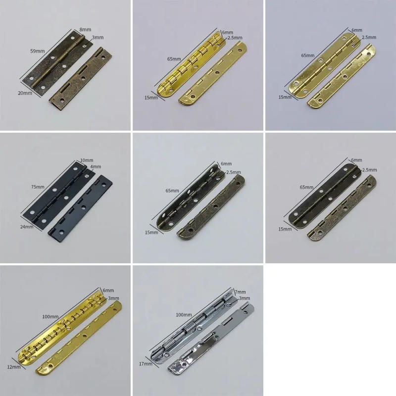 Description Picture 4 of item10Pcs Window Accessories Door Hinges 8mm-100mm Metal Cross Hinge Folding Colorful Furniture Hardware