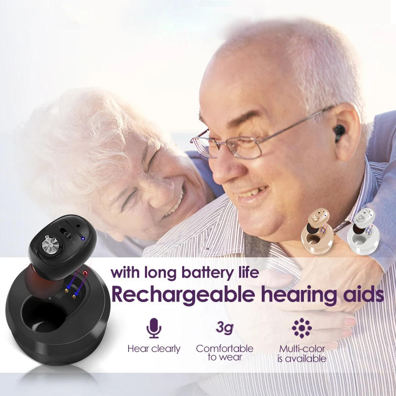 Description Picture 3 of itemDigital Hearing Aids Rechargeable Hearing Aid Mini Sound Amplifier for Deafness Elderly High Power Noise Reduction audifonos