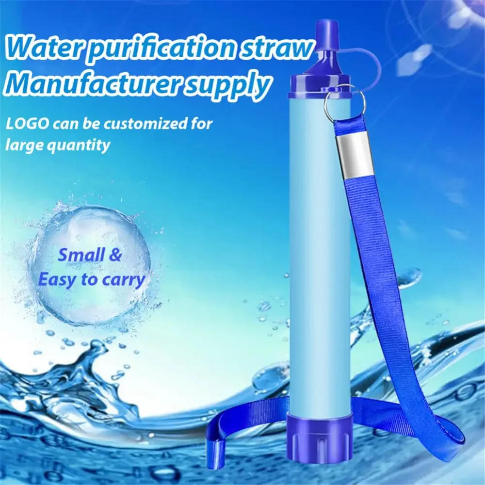 Description Picture 2 of itemOutdoor Water Purifier Camping Hiking Emergency Life Survival Tools Portable Purifier Water Filter Straw Travel Cooking Supplies