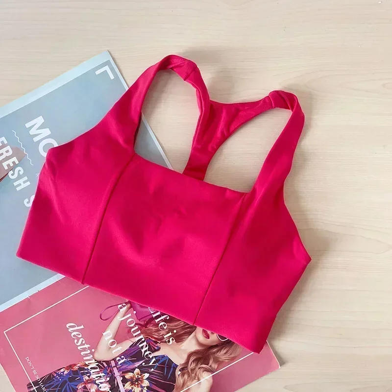 Description Picture 6 of itemLemon Women H-word High Elasticity Shock-proof Sports Bra Fixed Chest Pad Yoga Underwear Fitness Running Sports Vest Top