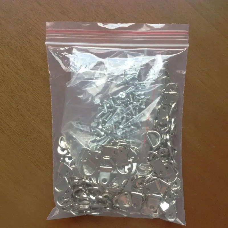 Description Picture 4 of item100pcs D Ring Hanging Picture Frame Strap Hanger Hooks Oil Painting Mirror Hange