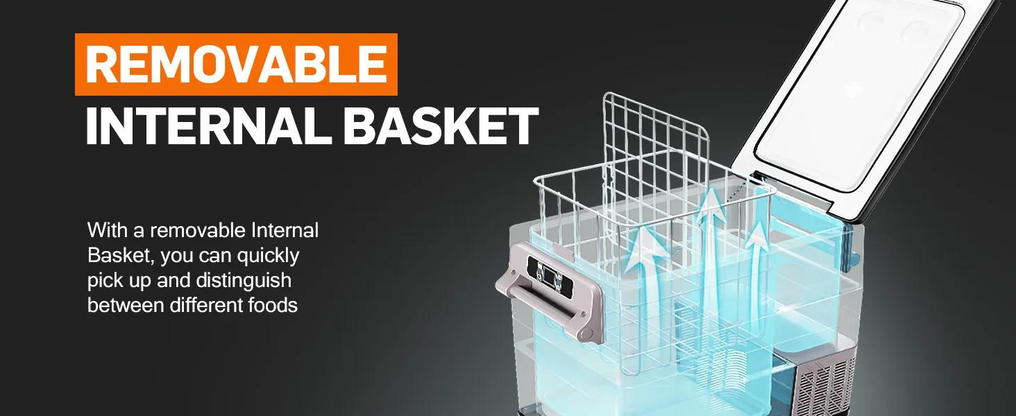 Description Picture 6 of itemCar Refrigerator, 48QT (45L) Car Fridge Electric Cooler APP Control, 12V Refrigerator -4℉~68℉, Portable Refrigerator for Camping