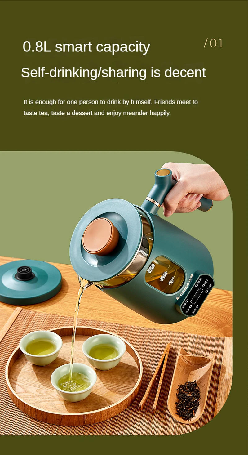 Description Picture 5 of itemHealth Preserving Pot Tea Maker Household Thermal Insulation Full Automatic Glass Small Multi-function Office Tea Pot Black Tea