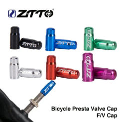 2/4 PCS Bicycle Valve Cap Carbon Presta Tubeless Valve MTB Bike Nozzle Wheel Tire Schrader Valve Cap Bicycle Cycling Accessories