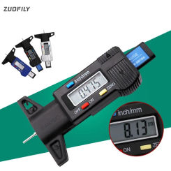 Digital Car Tyre Tire Tread Depth Gauge Meter Measurer Tool Caliper Thickness Gauges Tread Brake Pad Shoe Tire Monitoring System
