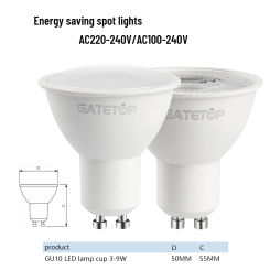 20pcs GU10 Bulb LED Spotlight 120degree Gu10 Base No Flicker  AC 110V 220V Warm White Suitable for Home Living Room Bombilla Led