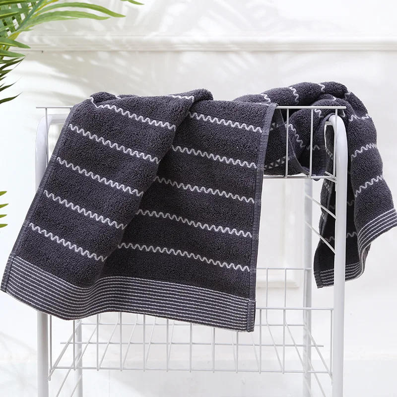Description Picture 6 of item2pcs 100%Cotton Hand Face Towels Sets Bathroom Mixed Color White Brown Grey Blue Hotel Home Daily Use Bath Towel Washcloth 수건 세트
