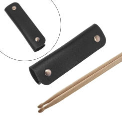 1Pc New PU Leather Portable Drum-Sticks Storage Pouch Waterproof Drum Stick Bag Percussion Instrument Accessories Protector Case