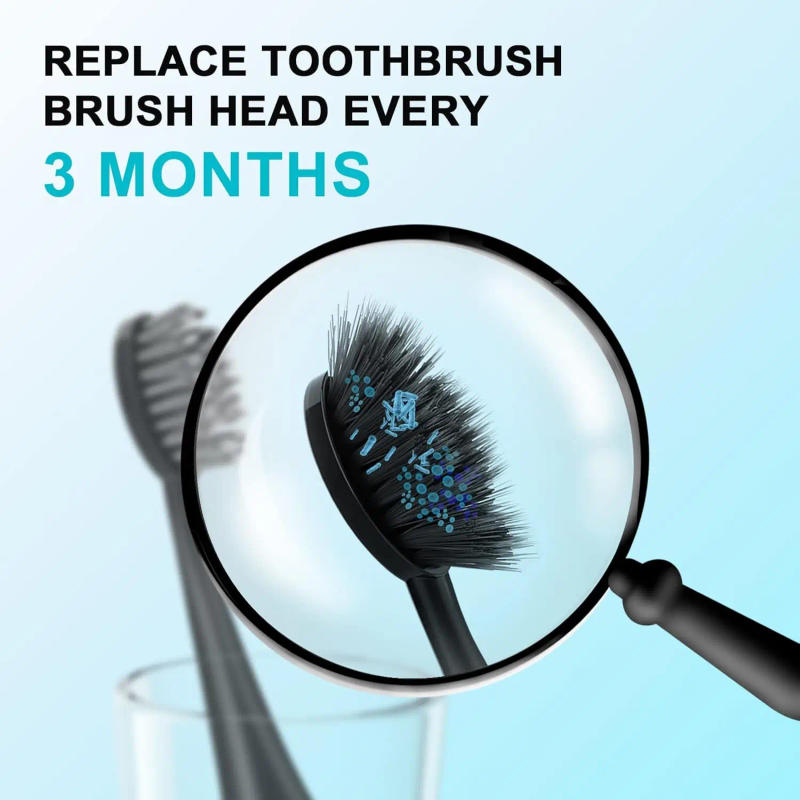 Description Picture 5 of itemReplacement Brush Heads for Original Burst and Pro Sonic Electric Toothbrush Soft Charcoal Bristles Refill Remove Plaque