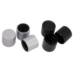 3Pcs Metal Volume knob Electric Guitar Bass Volume Tone Control Knobs Dome Knobs Potentiometer Hat Cap Bass Guitar Accessories