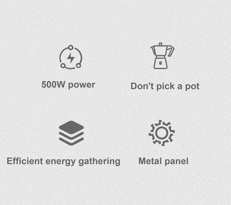 Description Picture 3 of item500W Mini Electric Ceramic Stove Moka Pot Special For Coffee Brewing Base Heater 2-speed Adjust Tea Maker Portable Water Boiler