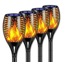 Solar Garden Flame Light 96LED Solar Lights Outdoor Flickering Torch Waterproof Decor Landscape Lawn Lamp Path Lighting