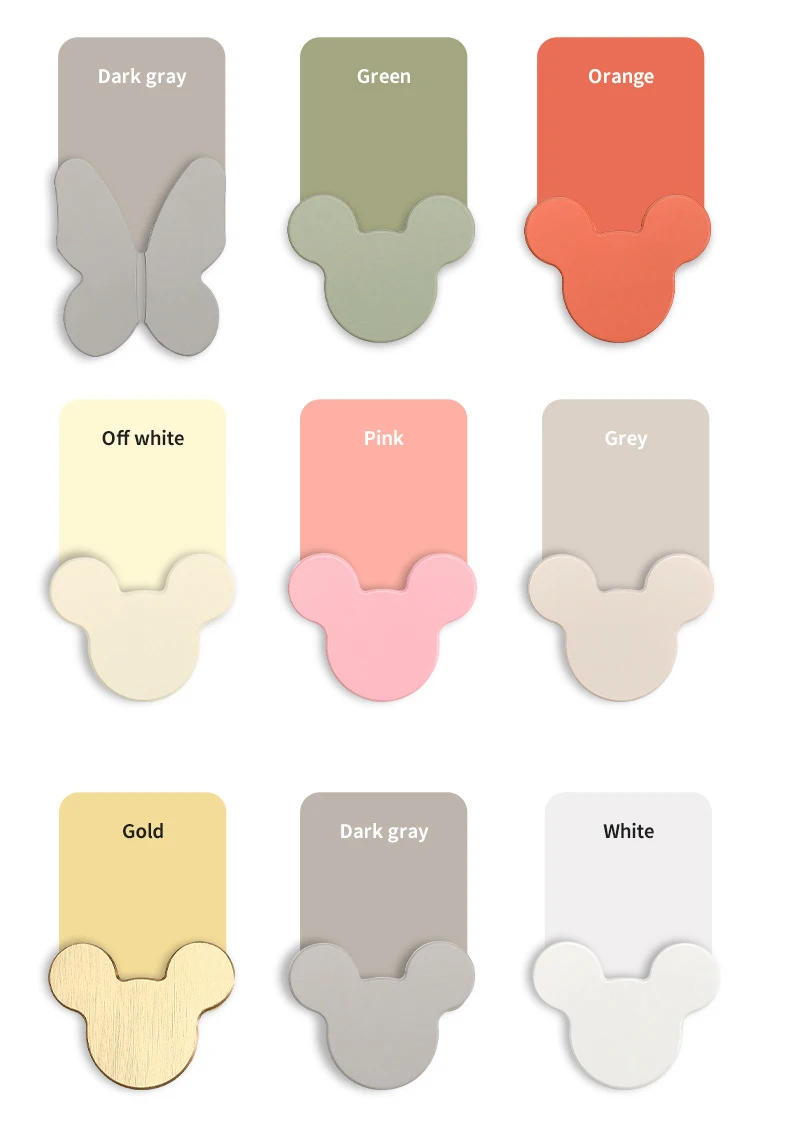 Description Picture 5 of itemSimple and Creative Color Cute Animal Cartoon Children's Room Handle Aluminum Alloy Small Handle Cabinet Wardrobe Door Handle