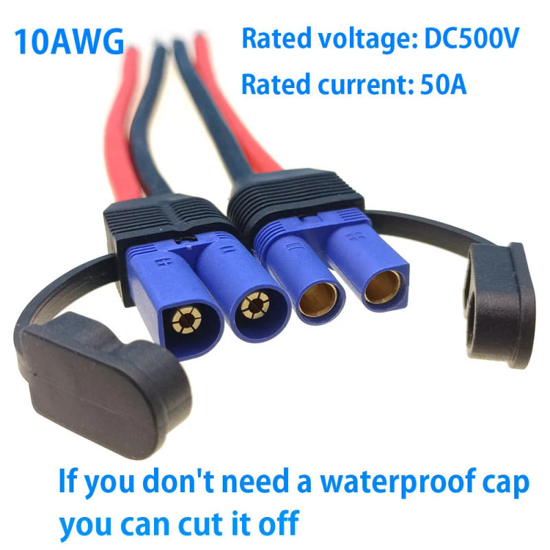 Description Picture 5 of itemEC5 Male Female Plug 10AWG Charging Cable For Car Motorcycle Emergency Power Cord EC5 Adapter Cord Conversion Accessories