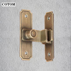 Door Lock Guard Latch Bolt 90 180 Degree Brass Toggle Latch Sliding Barn Door Lock Gate Bolt Wine Cabinet Window Lock Plug