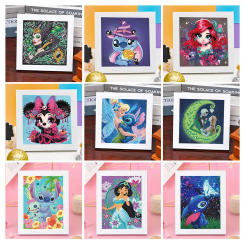 Disney Diamond Painting Lilo & Stitch New Collection 2024 Full Diamond Mosaic 5D DIY Cross Stitch Kits Diamond Art Home Decor