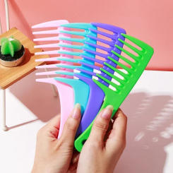 Large Wide-tooth Curly Hair Comb Curly Hair Comb Women Smooth Hairbrush No Knot Thickened Hairdressing Comb Hair Styling Tools