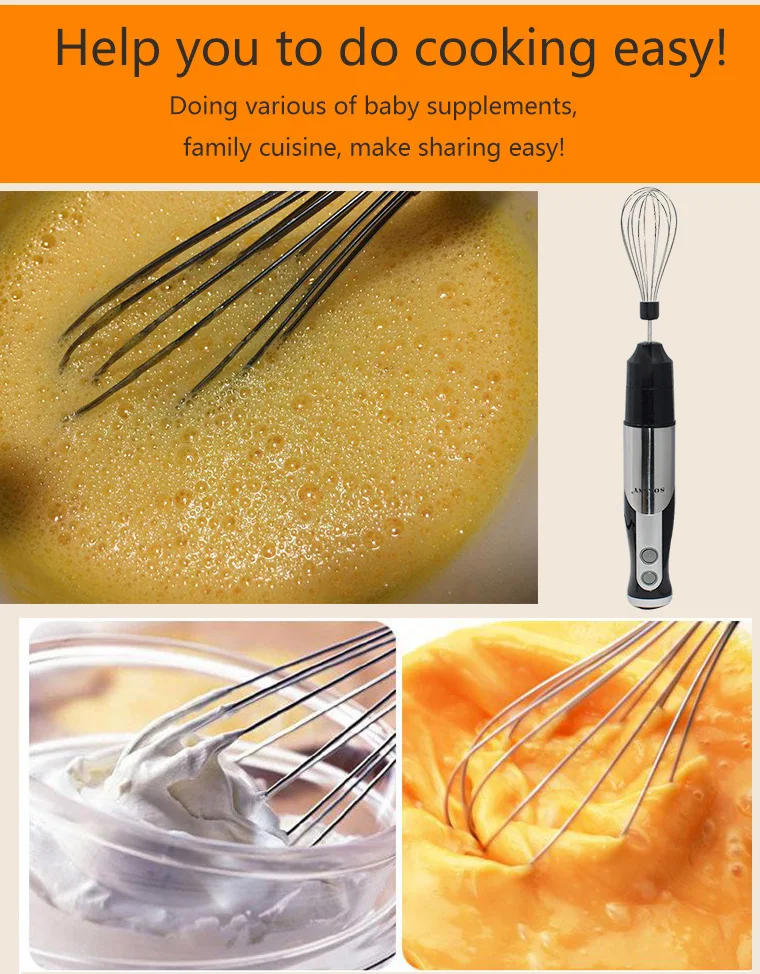 Description Picture 6 of itemElectric Stick Hand Blender 8 in 1 Handheld Mixer 700W 220V Stainless Steel Blade Vegetable Meat Immersion Egg Whisk Juicer