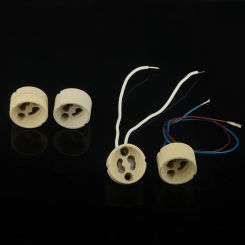 1PC LED Bulb Stand Chandelier Halogen Leds DIY Accessories GU10 Lamp Base Ceramic Light Holder Socket Connector Adapter Wire