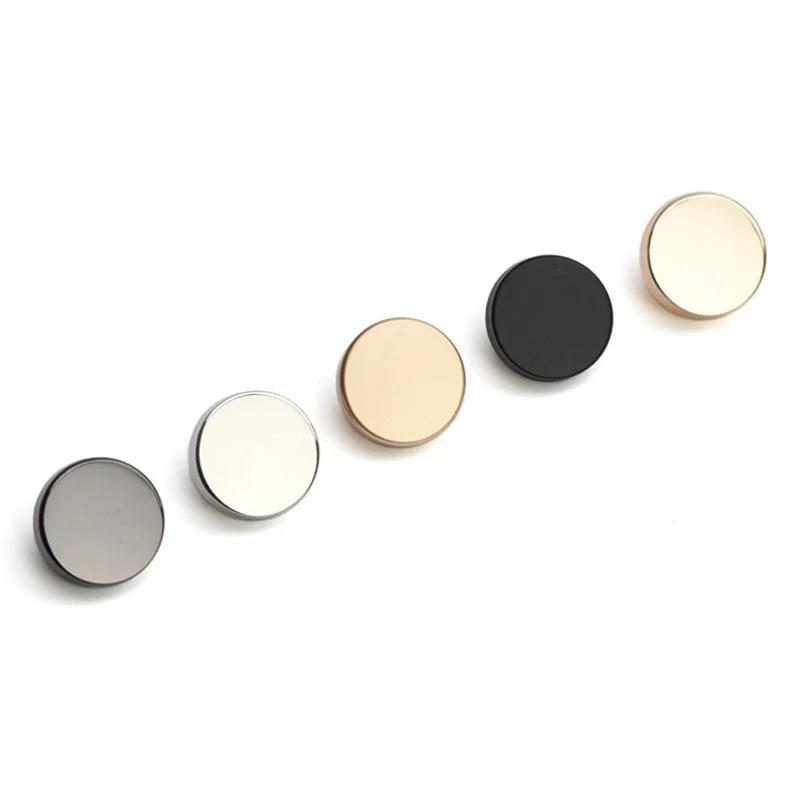Description Picture 3 of itemHigh Quality 10pcs/pack New Metal Flat Mirror Button Suit Shirt Jacket Jacket Denim Skirt Alloy Hand Stitched Round Buttons