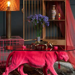 Luxury Leopard Coffee Tables Furniture Living Room Central Tv Sofa Side Table Creative Design Large Floor Decoration Sculpture