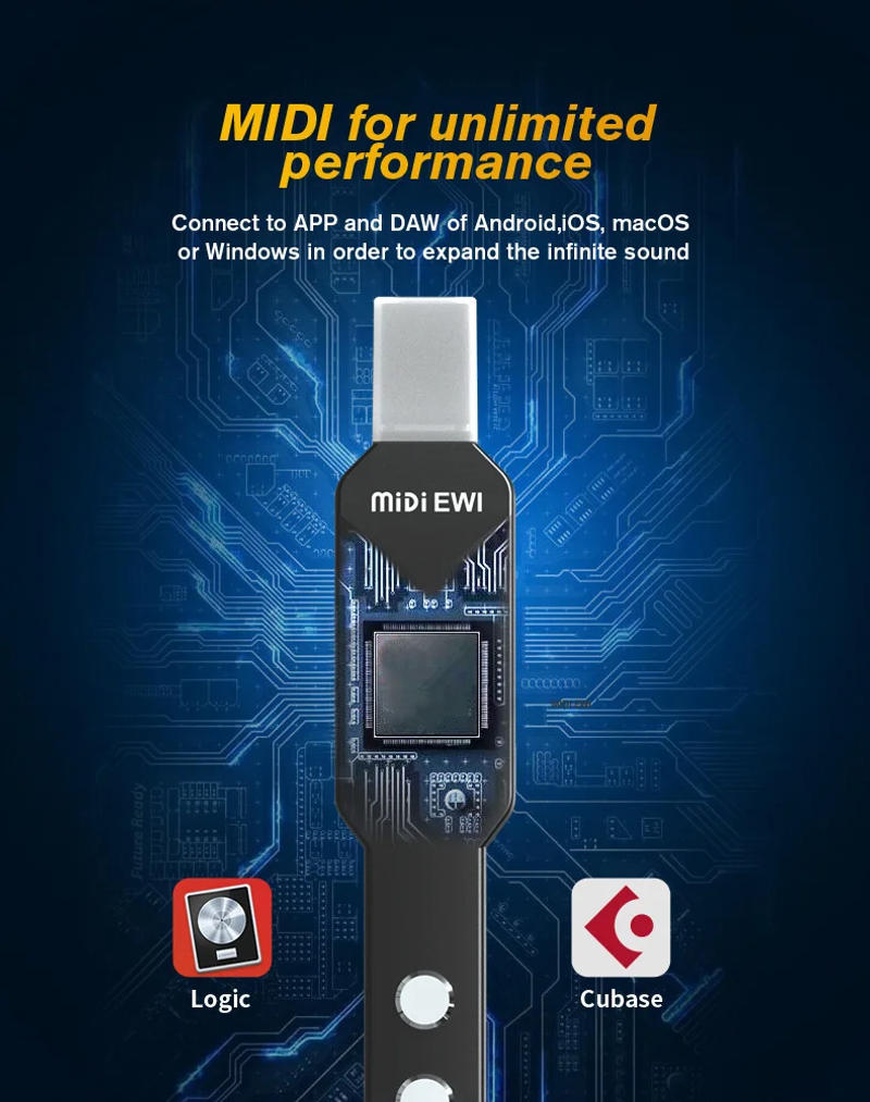 Description Picture 5 of itemElectronic Saxophone Cucurbit Flute Wind Instrument Suona Flute Electric Blowpipe