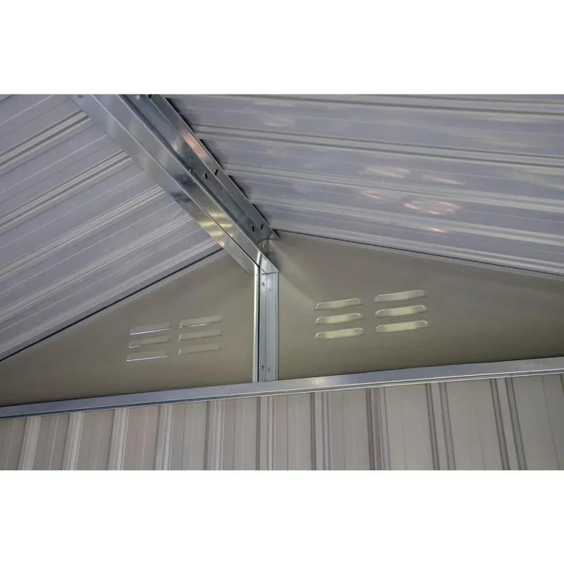 Description Picture 4 of itemStorage Shed, 6X4 Outdoor Galvanized Steel Storage Shed W/Lockable Door for Backyard or Patio Supplies, Sheds & Storage