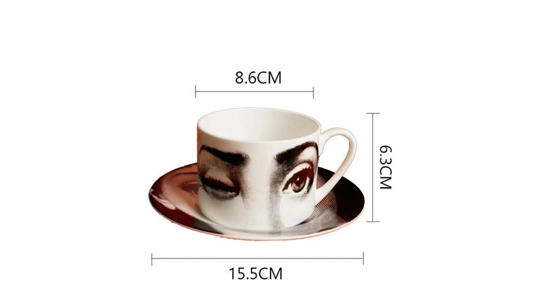 Description Picture 3 of itemNew Gold Plated Coffee Mug Creative Cat Ceramics Tea Cup High Quality Vintage Ceramics Cups & Saucers