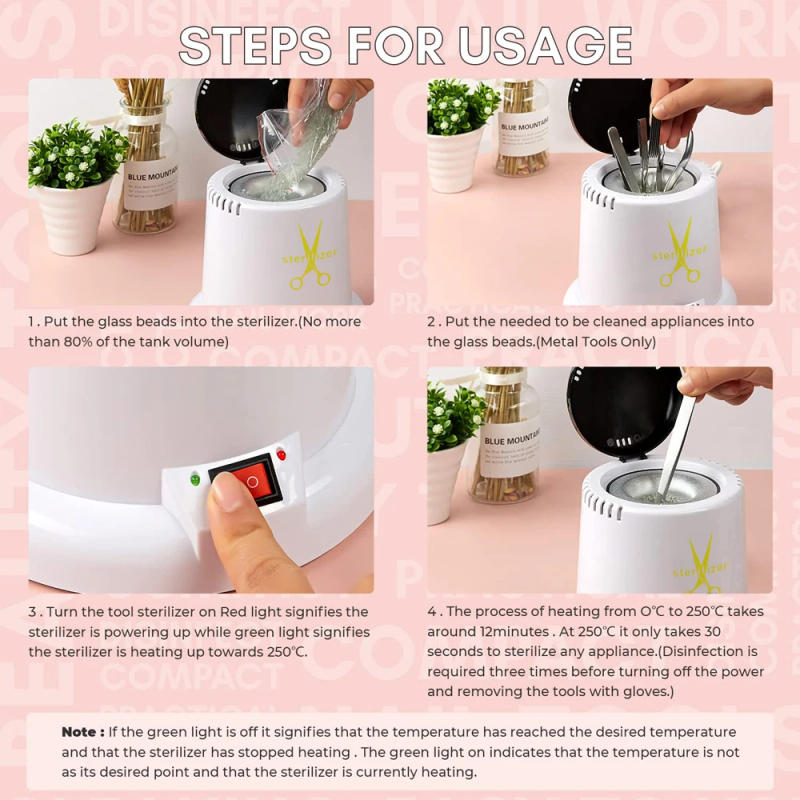 Description Picture 6 of itemLINMANDA Nail Art Sterilizer Disinfect Machine Home Beauty Salon Equipment Cleaner Cleaning Machine for Nail Tools Nail Salon