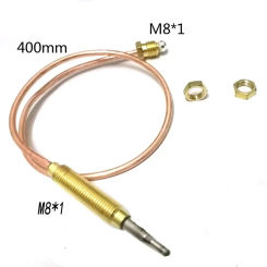 1PCS 3.0mV Gas thermocouple for Boiler open valve time less than 10s L=400MM M8X1 End Nuts Kitchen thermocouple