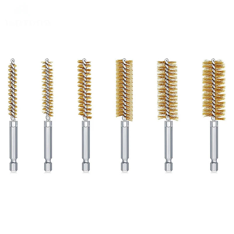 Description Picture 4 of itemStainless Steel Drilling Brush Twisted Wire Stainless Steel Cleaning Brushes For Electric Drill Impact Tool Cleaning