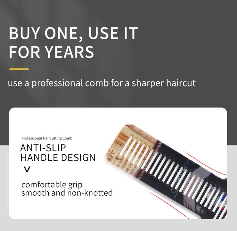 Description Picture 6 of itemhair cutting flat top comb hairdressing barbers salon hairbrush haircut comb set barber hairdresser accessories dropshipping