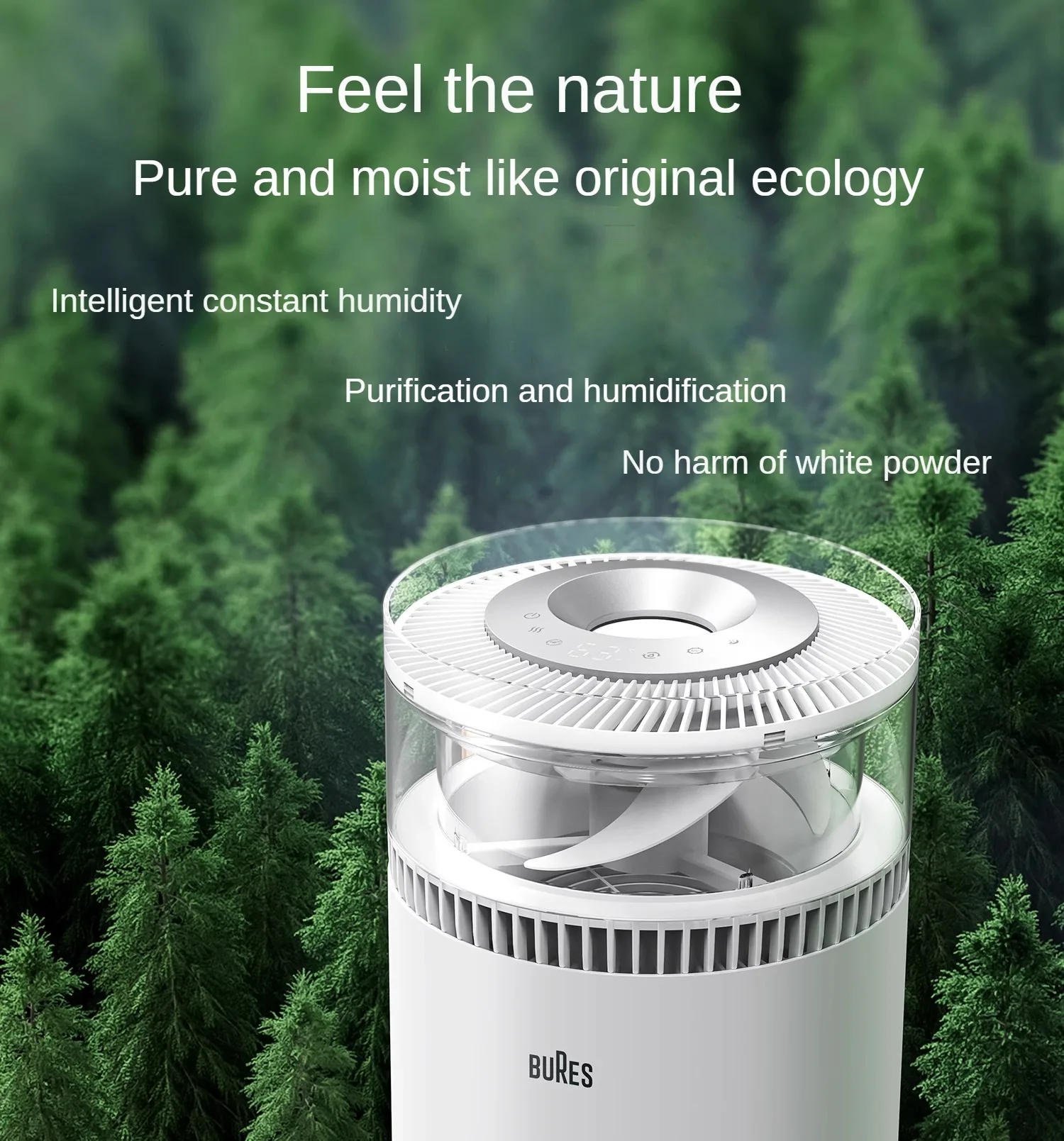 Description Picture 2 of itemFog-Free Humidifier Household Bedroom Air Conditioner Pregnant Mom and Baby Air Purification All-in-One Desktop Evaporative