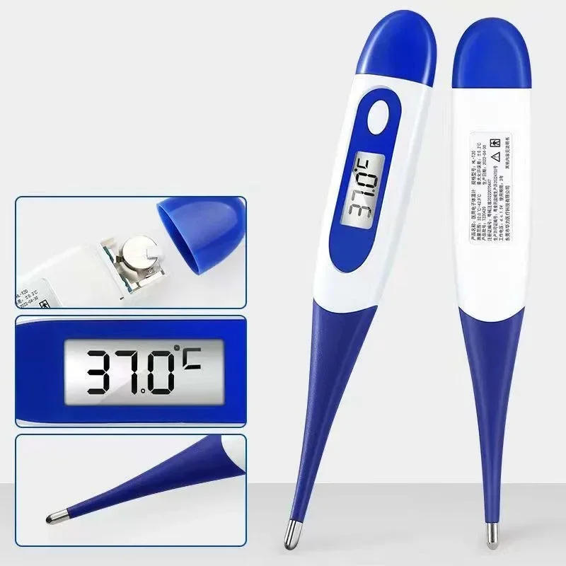 Description Picture 3 of itemPulse Oximeter Finger Clip Pulse Thermometer Electronic Soft Head Oral Armpit Temperature Measurement Household Adults Children