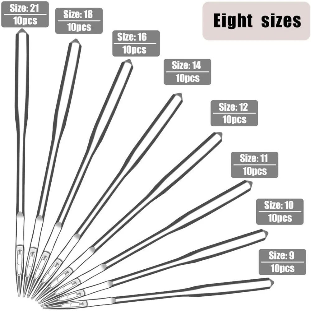 Description Picture 3 of item10Pc Household Sewing Machine Needles Kit Packing #9 #11 #12 #14 #16 #18 For Old Type Janome Sewing MachineSinger Brother Sewing
