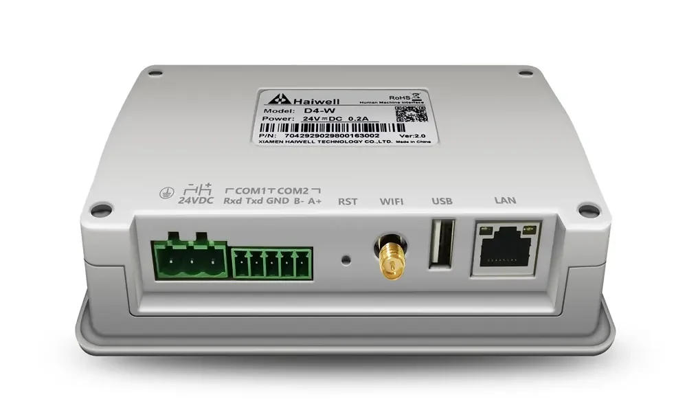 Description Picture 6 of itemHaiwell D7 Pro D7-W D7-E Pro-W Pro-E D Series 7 Inch HMI with WiFi 4G RFID Microphone Speaker