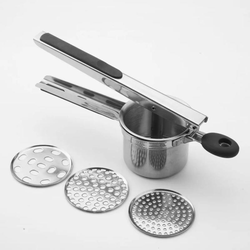 Description Picture 4 of itemPotato Ricer 15 oz with 3 Interchangeable Discs Manual Mash Potato Masher Stainless Steel Kitchen Tool | Spaetzle Maker Press