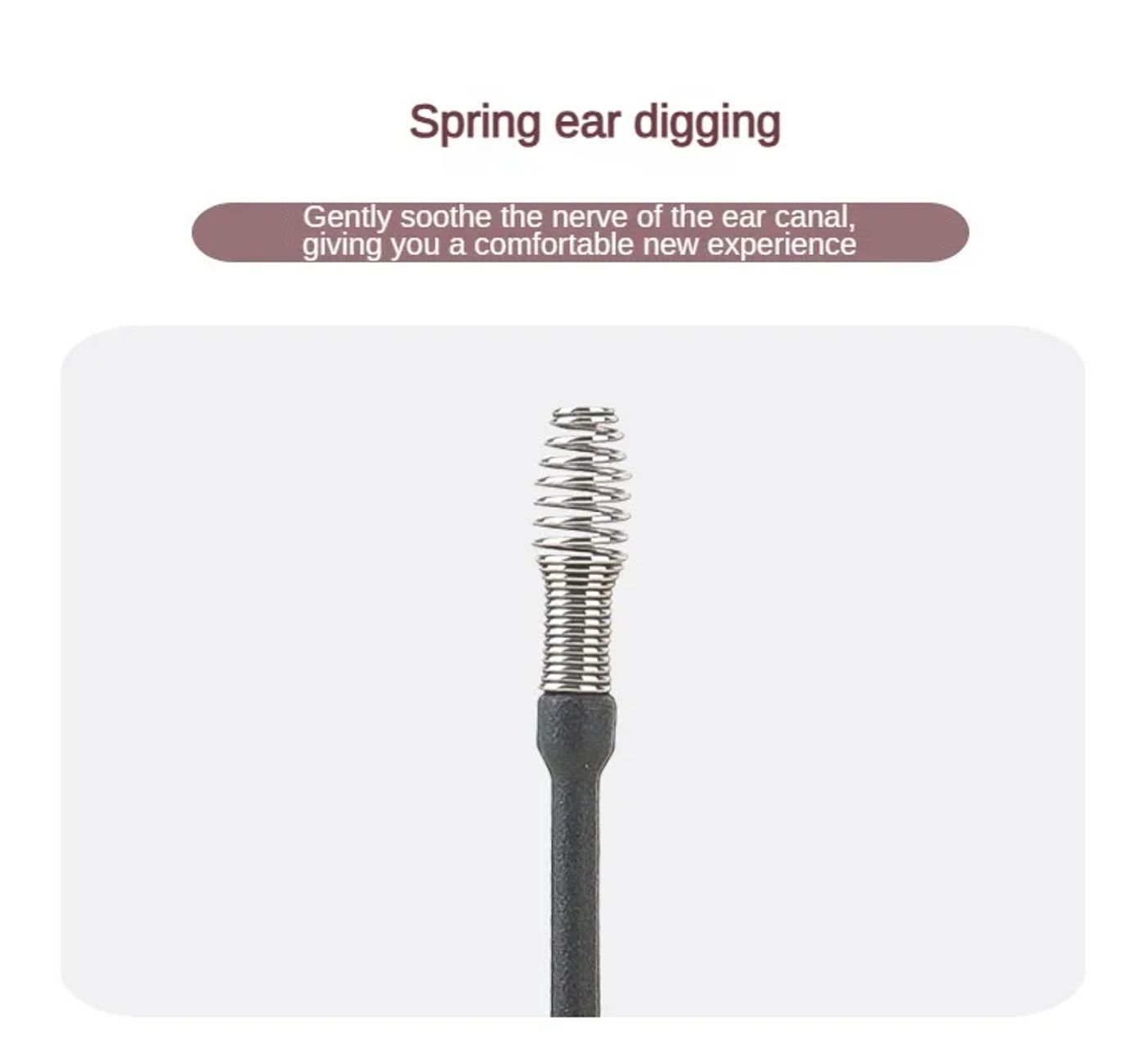 Description Picture 5 of item1set/7PCS Ear Cleaner ABS Ear Care Spoon Tool Soft Spiral For Ears Earwax Picker Cleaning Ear Wax Removal Tool Earpick Remover