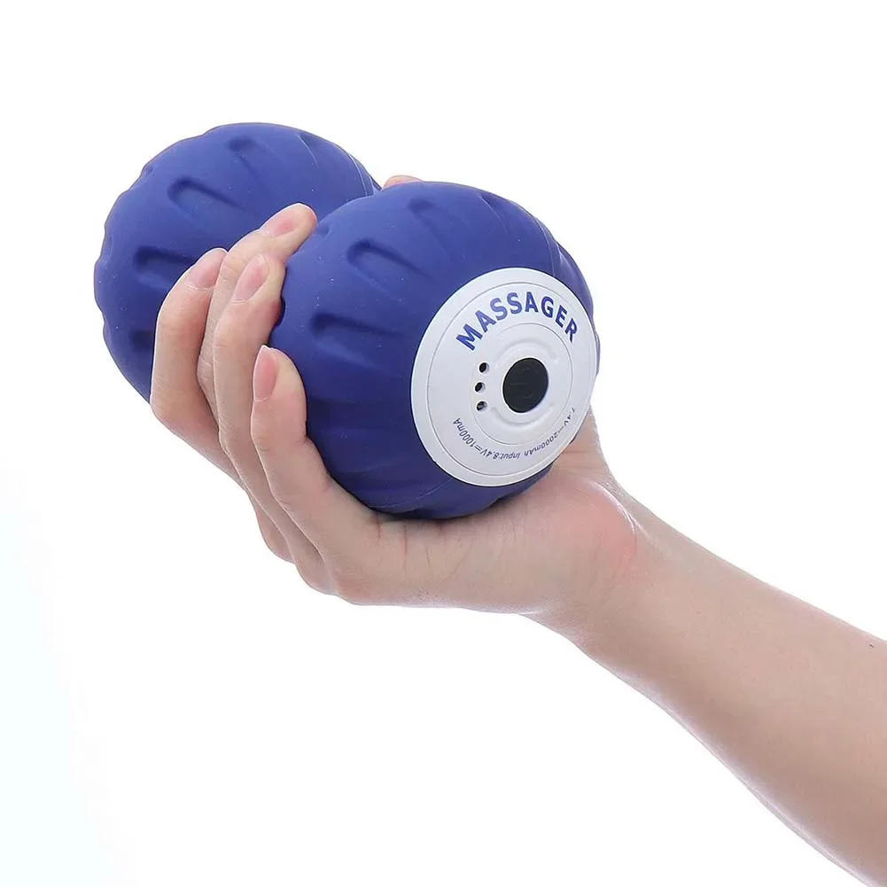 Description Picture 5 of itemNew Electric Massage Ball Vibration Yoga Peanut Ball Fitness Training Solid Fascia Ball Foot Massage Muscle Relaxer Accessories