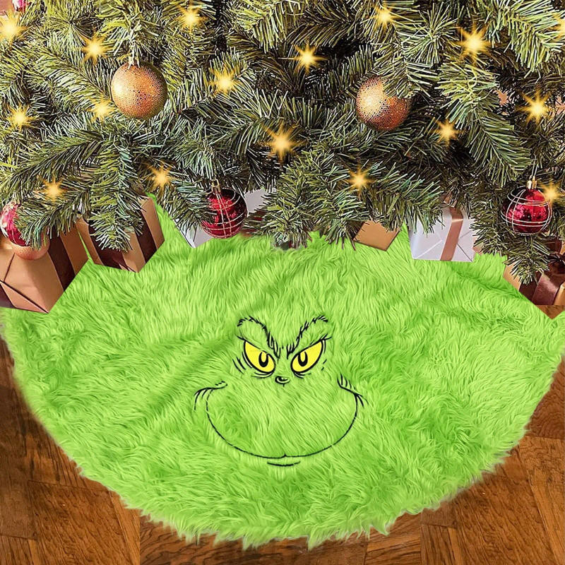 Description Picture 5 of itemGrinchs Christmas Tree Skirt Decoration, Holiday Decoration Supplies 2024 Gift Suministros Para Fiestas