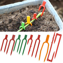 9 Styles 48/55/60/65/93/108mm Plastic  Strawberry Watermelon Planting Fork Climb Support Root Fixation Multiple Options Durable