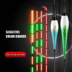 2025 New Smart LED Fishing Float Highly Sensitive Remind Buoy Gravity Sensor Glowing Electric Night Fishing Strobe Long Tail