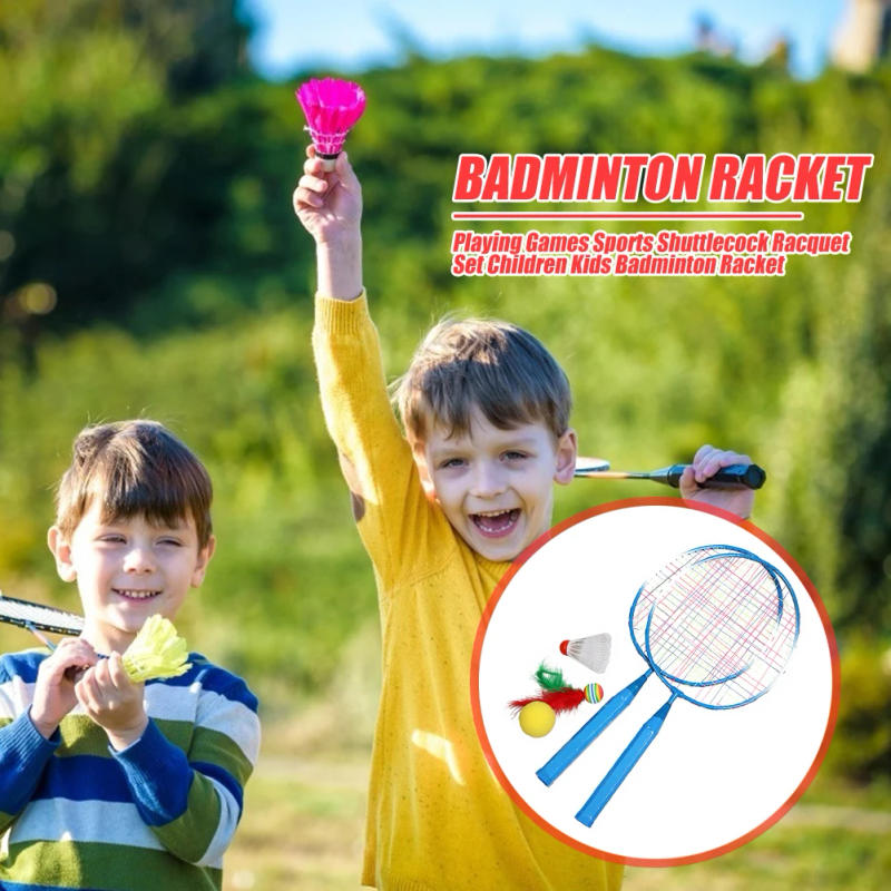 Description Picture 5 of itemCasual Playing Games Sports Badminton Racket with Shuttlecock Professional Badminton Rackets Set for Children Kids