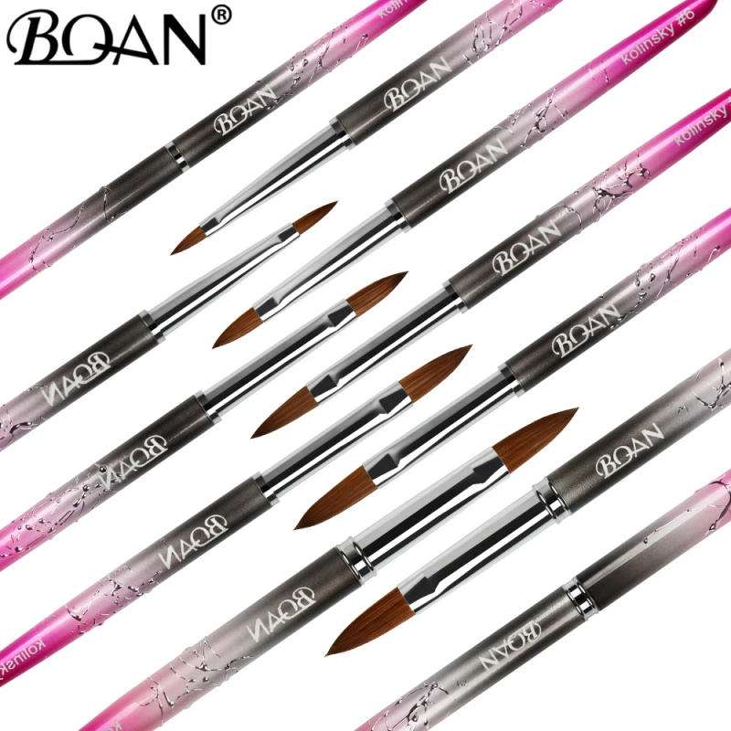 Description Picture 5 of itemBQAN Kolinsky Acrylic Nail Brush 1Pcs Black UV Gel Polish Nail Art Extension Builder Pen Drawing Brushes Modle