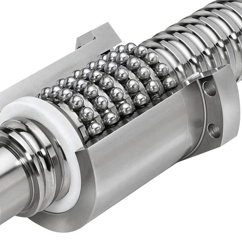 Description Picture 4 of itemRolled BallScrew SFU2005 SFU2505 Ball Screw C7 400mm~2000mm With Flange Single Ballnut BK/BF End Machined Ballscrew For CNC