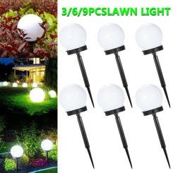 Solar Powered LED Bulb Lamp Energy Light Waterproof Outdoor Garden Light Street Solar Panel Ball Lights Lawn Yard Lamp