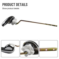 1pc Toilet Lever Handle Toilet Tank Flush Lever Household Carbon Steel Handle Fittings Assembly Replacement Tools